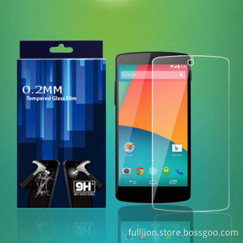 HD 0.2mm 2.5D Curved Edge Round Angle Tempered Glass Screen Protector for LG Nexus 5
